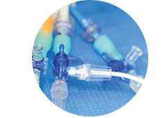 Close up of a catheter